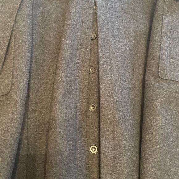 Burberry Brit Grey Wool Double Breasted Belted Coat - Picture 14 of 17